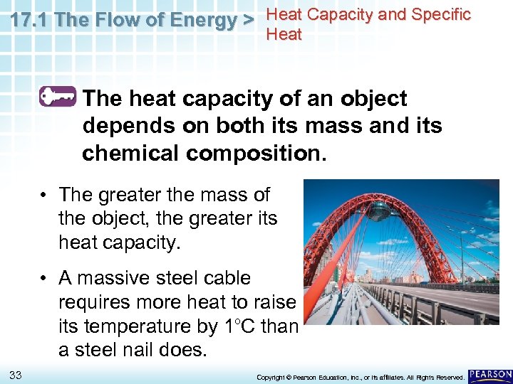 17. 1 The Flow of Energy > Heat Capacity and Specific Heat The heat