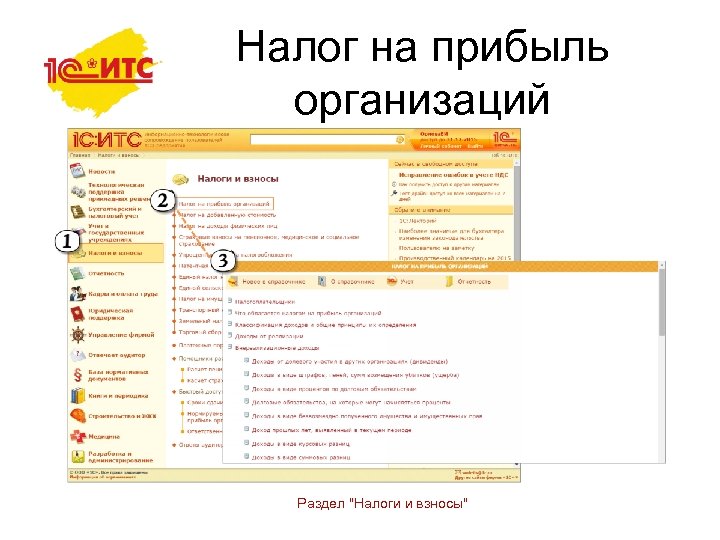 Налог на прибыль организаций Раздел "Налоги и взносы" 