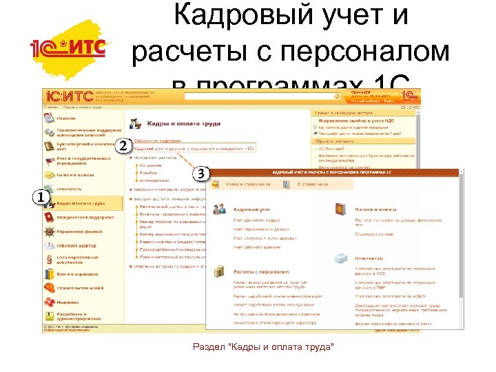 Кадровый учет и расчеты с персоналом в программах 1 С Раздел "Кадры и оплата