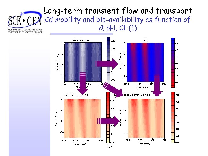 Long-term transient flow and transport Cd mobility and bio-availability as function of , p.