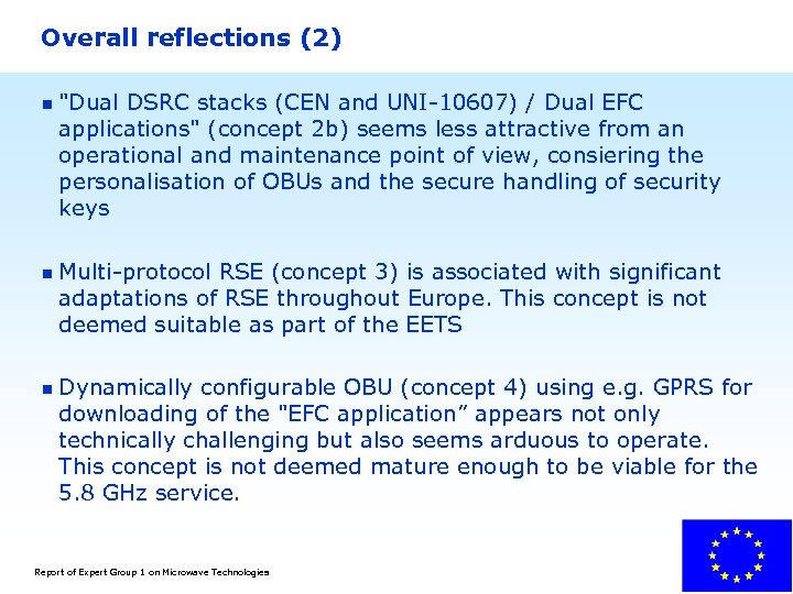 Overall reflections (2) n 