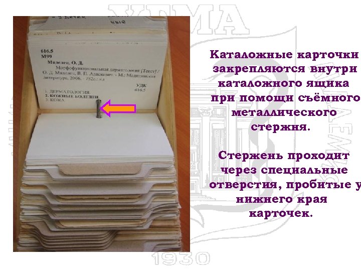 Образец заполнения карточки пофондового топографического указателя