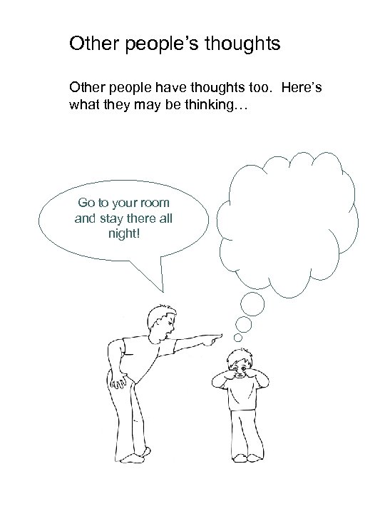 Other people’s thoughts Other people have thoughts too. Here’s what they may be thinking…