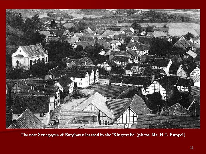 The new Synagogue of Burghaun located in the 'Ringstraße‘ (photo: Mr. H. J. Ruppel)