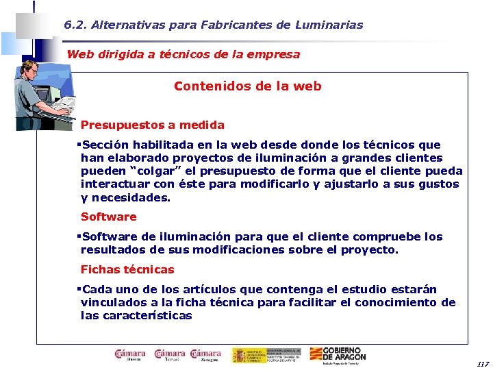6. 2. Alternativas para Fabricantes de Luminarias Web dirigida a técnicos de la empresa