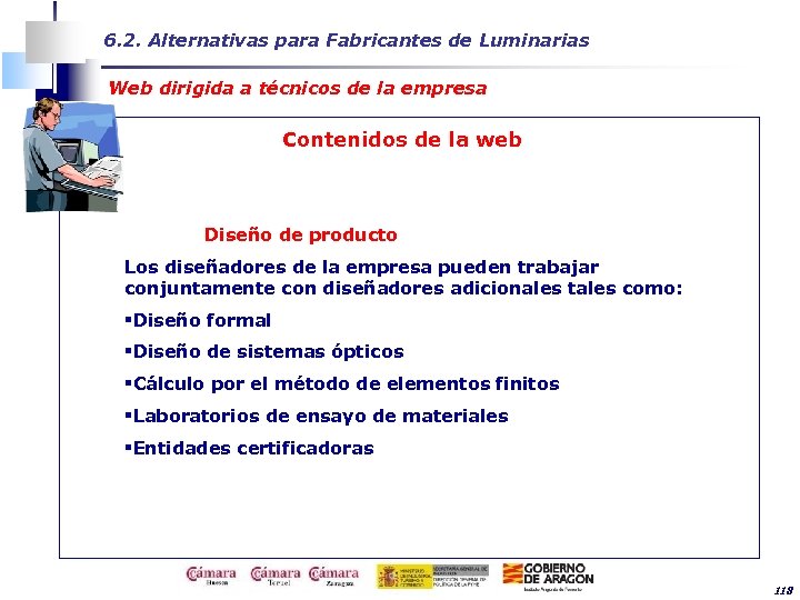6. 2. Alternativas para Fabricantes de Luminarias Web dirigida a técnicos de la empresa