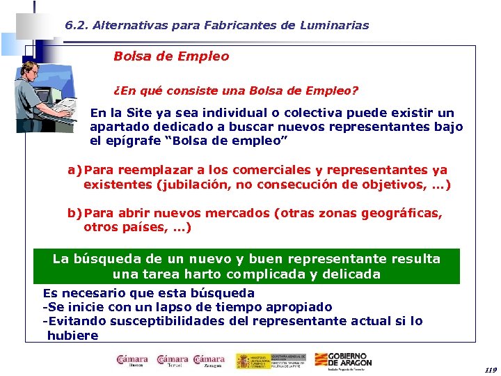 6. 2. Alternativas para Fabricantes de Luminarias Bolsa de Empleo ¿En qué consiste una