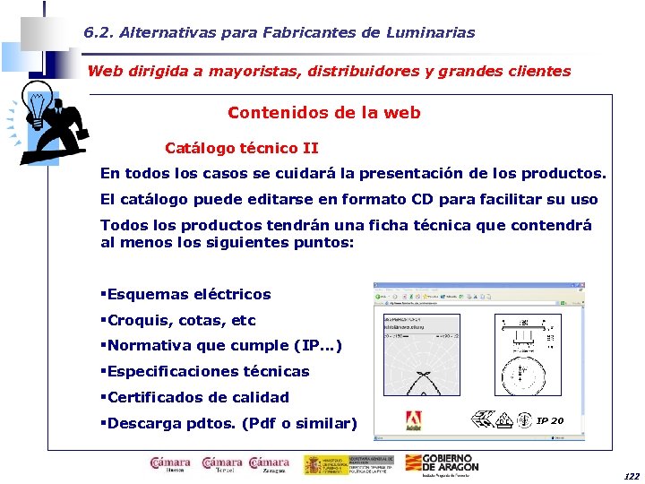 6. 2. Alternativas para Fabricantes de Luminarias Web dirigida a mayoristas, distribuidores y grandes