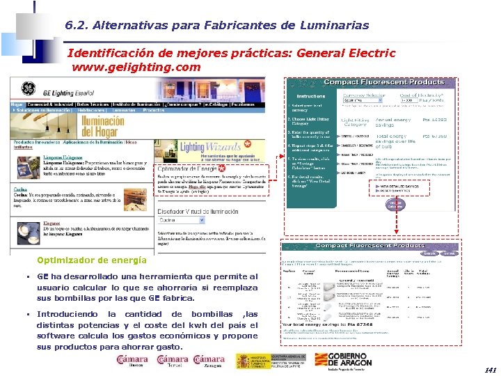 6. 2. Alternativas para Fabricantes de Luminarias Identificación de mejores prácticas: General Electric www.