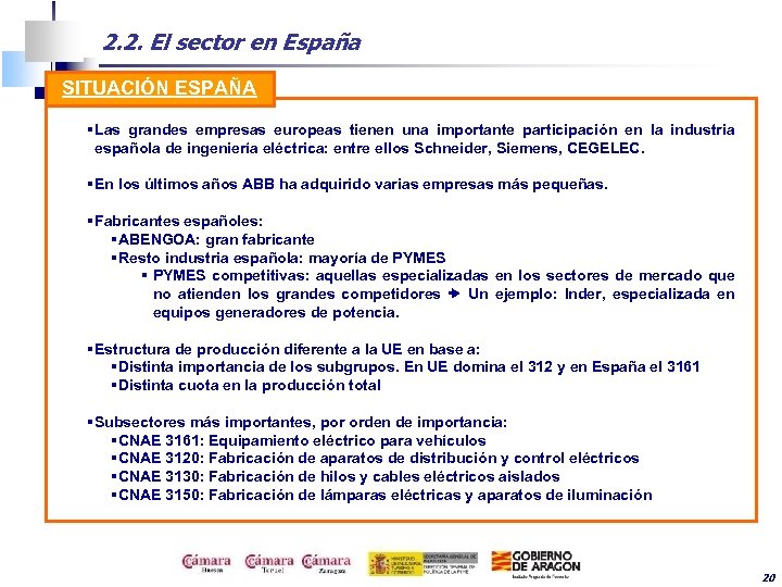 2. 2. El sector en España SITUACIÓN ESPAÑA § Las grandes empresas europeas tienen