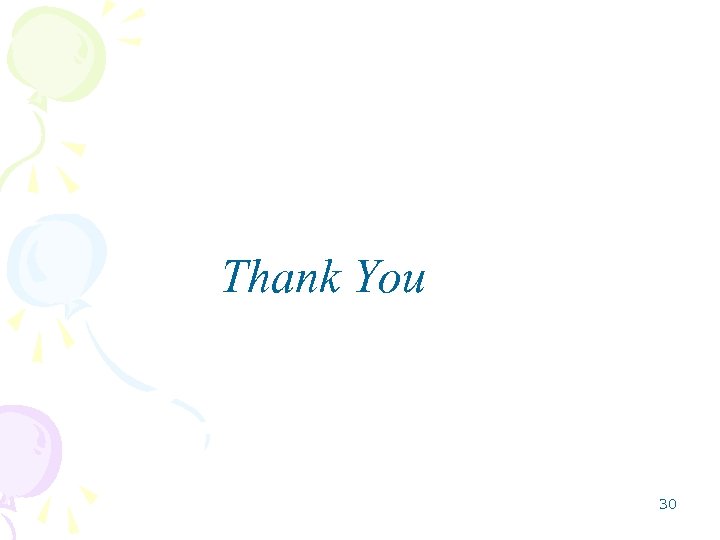 Thank You 30 