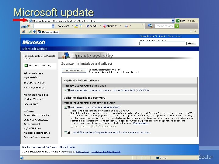 Microsoft update 
