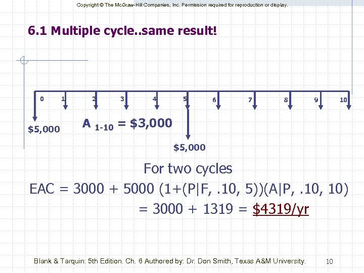 Copyright © The Mc. Graw-Hill Companies, Inc. Permission required for reproduction or display. 6.