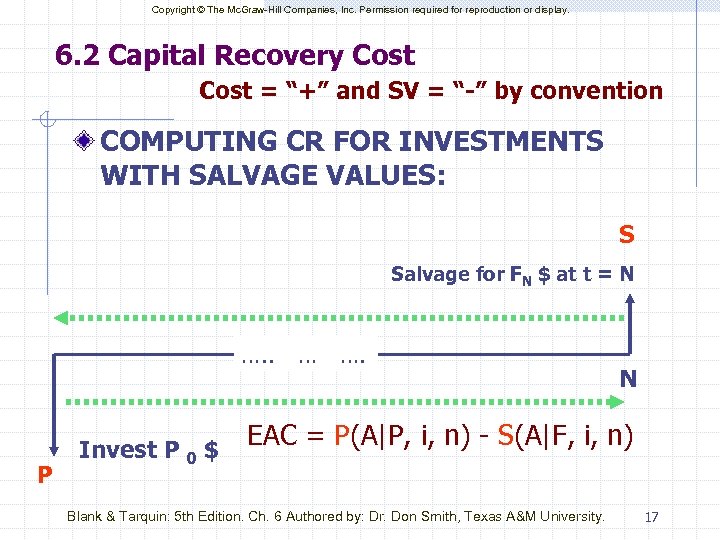 Copyright © The Mc. Graw-Hill Companies, Inc. Permission required for reproduction or display. 6.