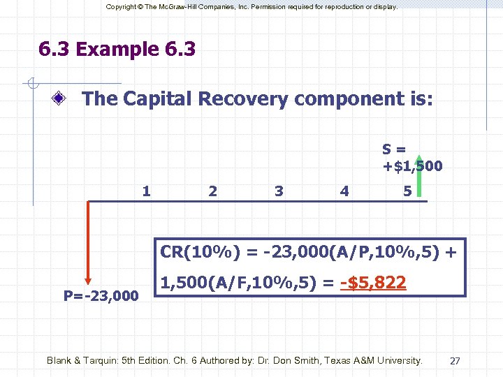 Copyright © The Mc. Graw-Hill Companies, Inc. Permission required for reproduction or display. 6.