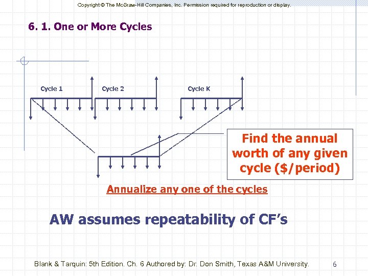 Copyright © The Mc. Graw-Hill Companies, Inc. Permission required for reproduction or display. 6.