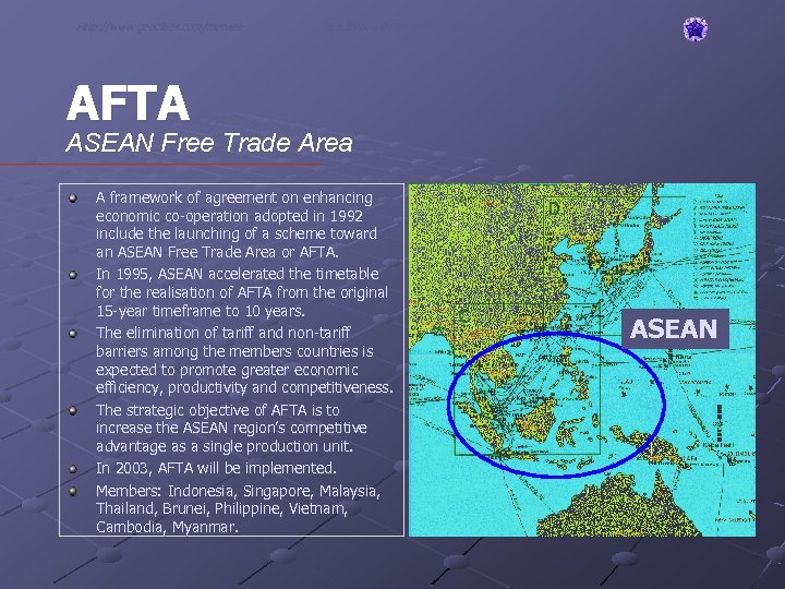 Http: //www. geocities. com/menaet a. e. tontowi 96@members. leeds. ac. uk AFTA ASEAN Free