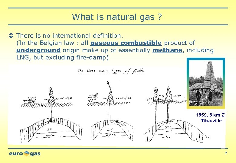 What is natural gas ? Ü There is no international definition. (In the Belgian