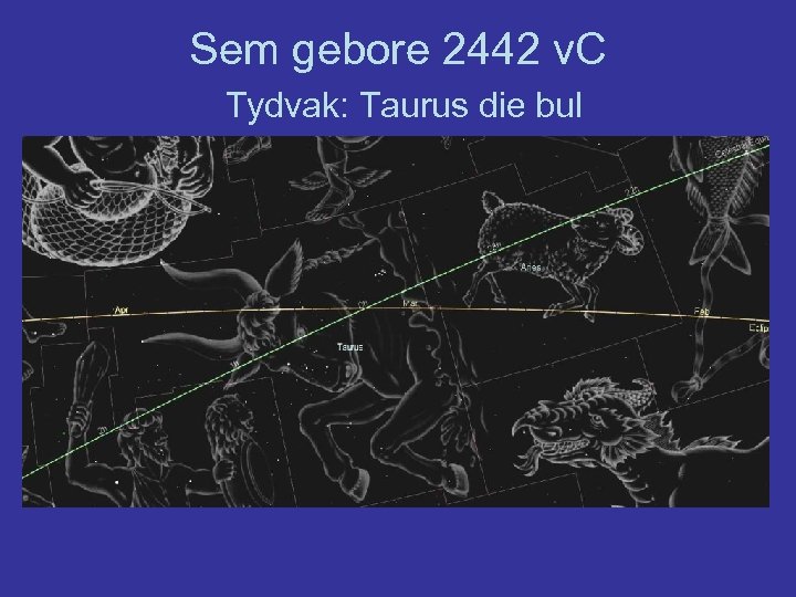 Sem gebore 2442 v. C Tydvak: Taurus die bul 