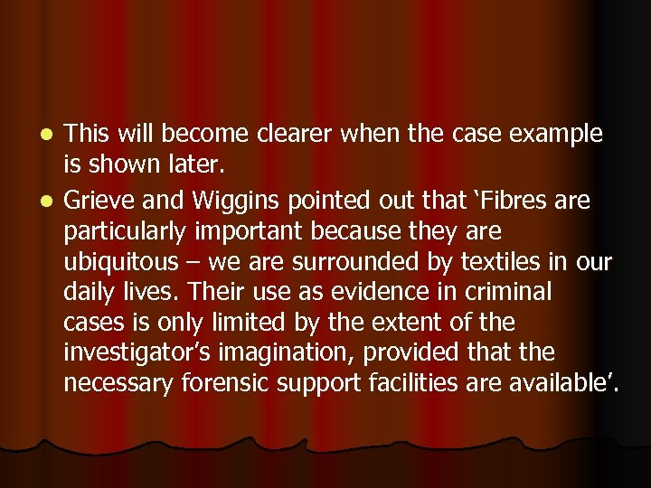 This will become clearer when the case example is shown later. l Grieve and