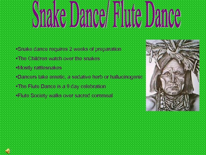  • Snake dance requires 2 weeks of preparation • The Children watch over