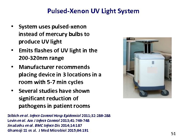 Pulsed-Xenon UV Light System • System uses pulsed-xenon instead of mercury bulbs to produce