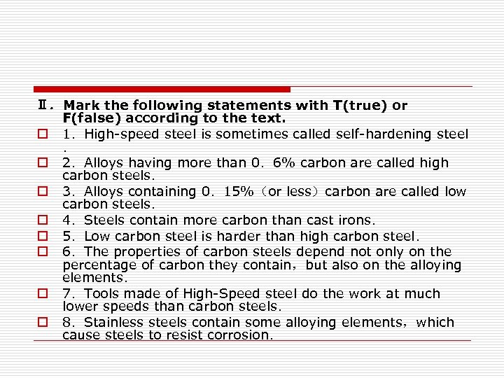 Reading mark the statements. Mark the Statements true or false. Statement of Marks. Mark the following Statements as true. Mark the following Statements as true or false..