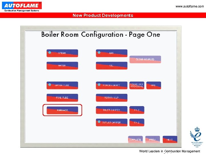 www. autoflame. com New Product Developments World Leaders in Combustion Management 