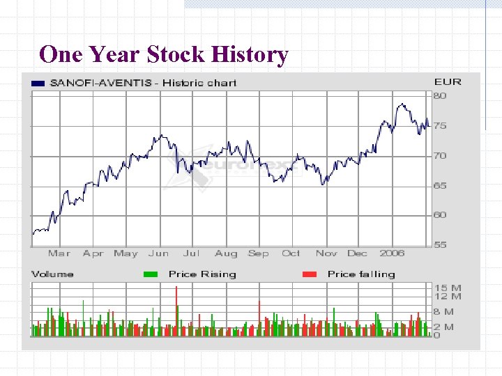 One Year Stock History 
