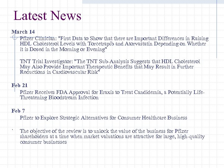 Latest News March 14 Pfizer Clinician: "First Data to Show that there are Important