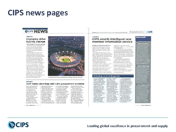 CIPS news pages Leading global excellence in procurement and supply 