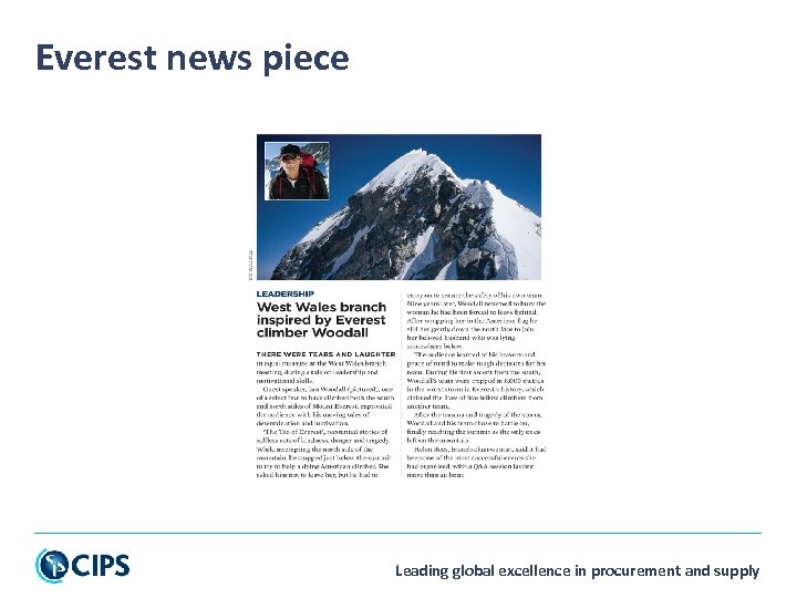 Everest news piece Leading global excellence in procurement and supply 
