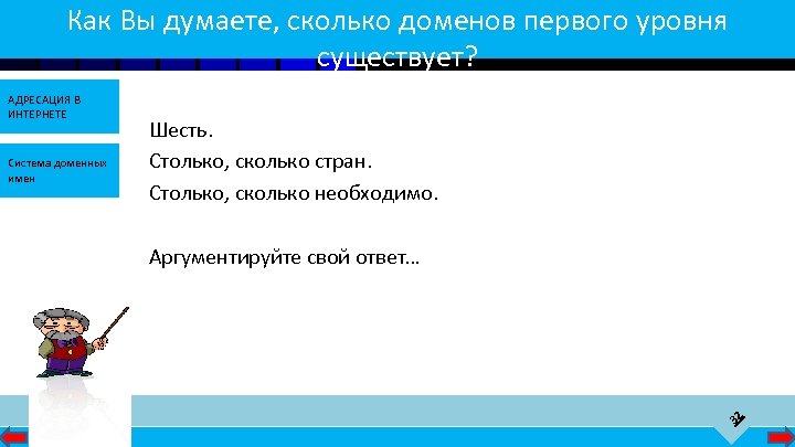 Как Вы думаете, сколько доменов первого уровня существует? Система доменных имен Шесть. Столько, сколько