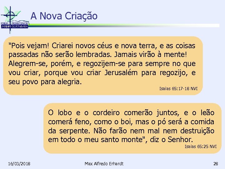 A Nova Criação 