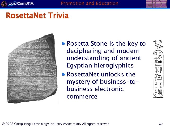 Promotion and Education Rosetta. Net Trivia Rosetta Stone is the key to deciphering and