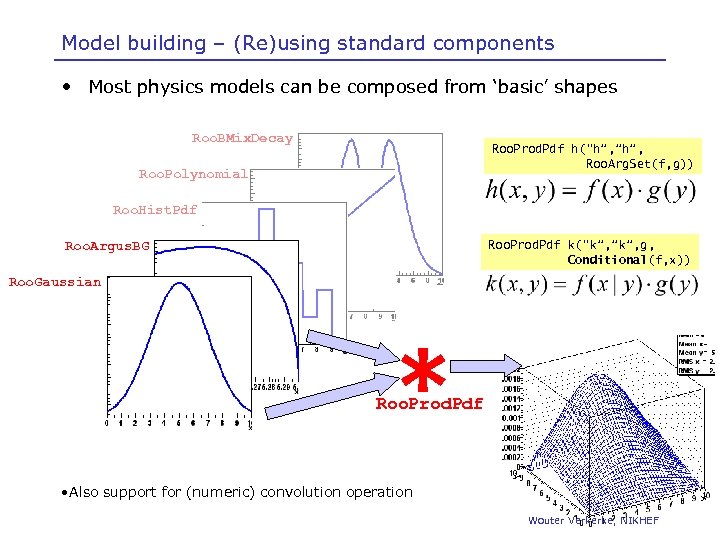 Model building – (Re)using standard components • Most physics models can be composed from