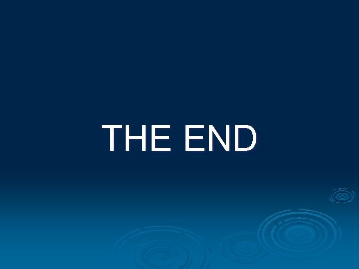THE END 