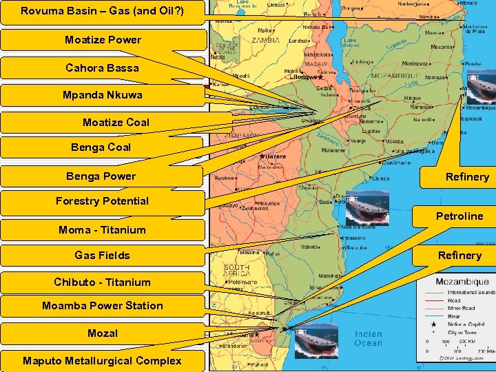 Rovuma Basin – Gas (and Oil? ) Moatize Power Cahora Bassa Mpanda Nkuwa Moatize