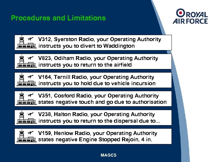 Procedures and Limitations V 312, Syerston Radio, your Operating Authority instructs you to divert