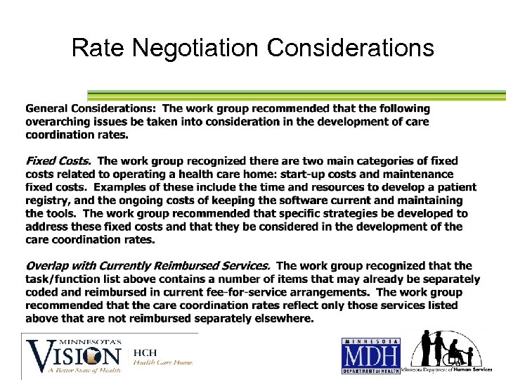 Rate Negotiation Considerations 