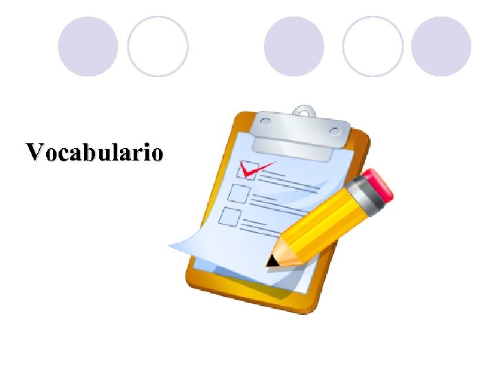 Vocabulario 