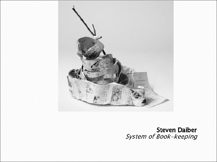 Steven Daiber System of Book-keeping 