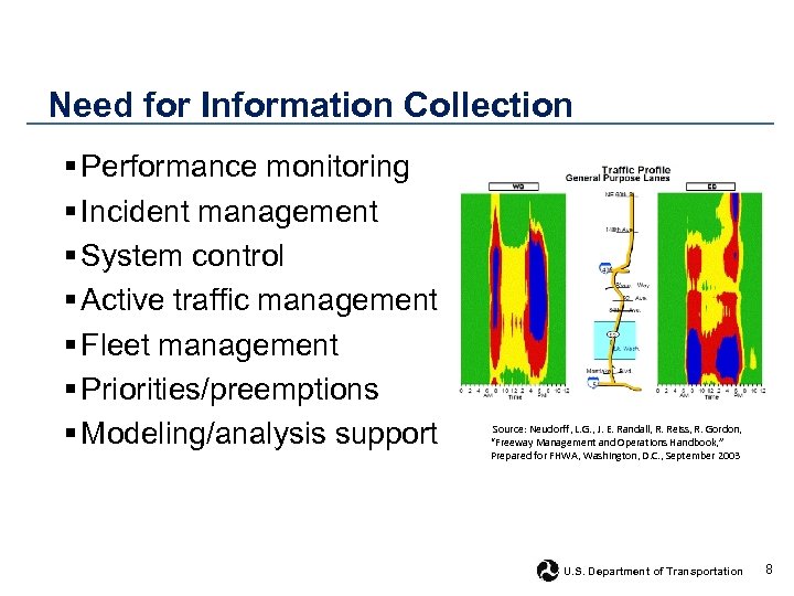 Need for Information Collection § Performance monitoring § Incident management § System control §