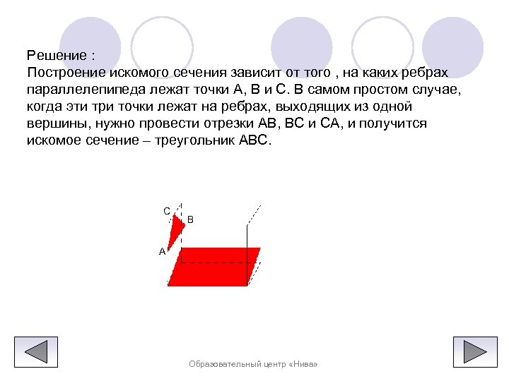 Сечение зависит от