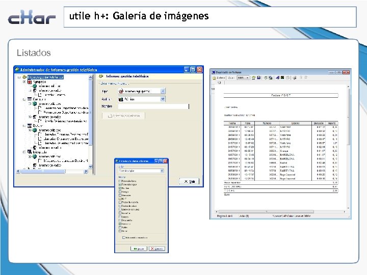utile h+: Galería de imágenes Listados 