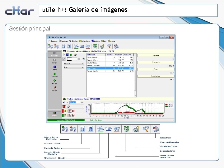 utile h+: Galería de imágenes Gestión principal 