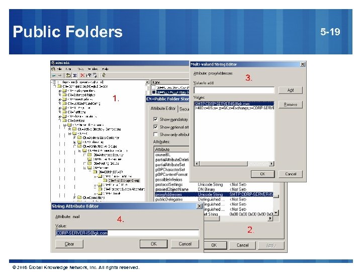 Public Folders © 2005 Global Knowledge Network, Inc. All rights reserved. 5 -19 