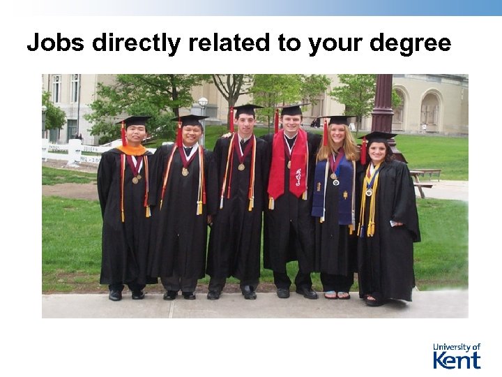 Jobs directly related to your degree 