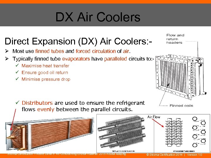 DX Air Coolers Direct Expansion (DX) Air Coolers: Ø Most use finned tubes and