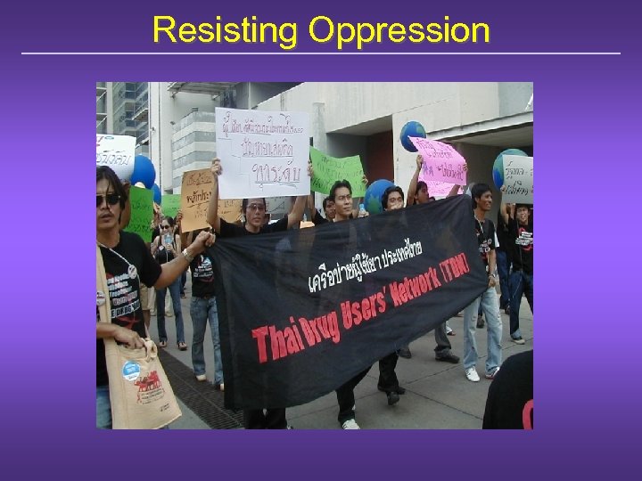 Resisting Oppression 